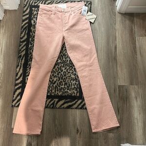 MOTHER High Rise Pink Jeans